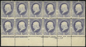 Sale 1096, Lot 361, 1881-88 American Bank Note Co. Issues (Scott 205-218)