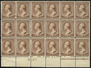 Sale 1096, Lot 367, 1881-88 American Bank Note Co. Issues (Scott 205-218)