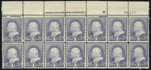 Sale 1096, Lot 373, 1881-88 American Bank Note Co. Issues (Scott 205-218)