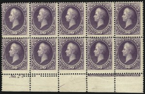 Sale 1096, Lot 379, 1881-88 American Bank Note Co. Issues (Scott 205-218)
