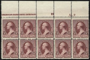 Sale 1096, Lot 385, 1890-93 Issue (Scott 219-229)
