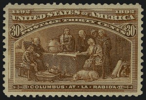 Sale 1096, Lot 418, Proofs and 1c-30c 1893 Columbian Issue (Scott 230-239)