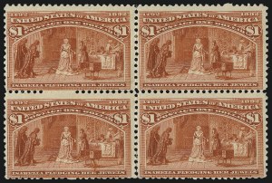 Sale 1096, Lot 422, 50c-$5.00 1893 Columbian Issue (Scott 240-245)