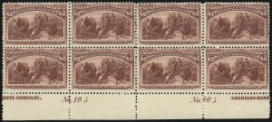 Sale 1096, Lot 426, 50c-$5.00 1893 Columbian Issue (Scott 240-245)