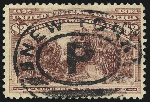 Sale 1096, Lot 427, 50c-$5.00 1893 Columbian Issue (Scott 240-245)