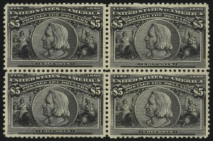 Sale 1096, Lot 433, 50c-$5.00 1893 Columbian Issue (Scott 240-245)