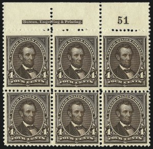 Sale 1096, Lot 449, 1894 Unwatermarked Bureau Issue (Scott 246-263)