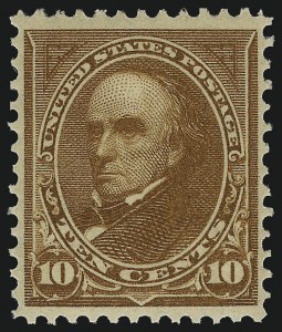 Sale 1096, Lot 495, 1895-98 Watermarked Bureau Issues (Scott 264-284), 10c Orange Brown, Ty. II (283) Sale 1096, Lot 495, 1895-98 Watermarked Bureau Issues (Scott 264-284)