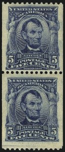 Sale 1096, Lot 558, 1906-08 Issue Imperforates and Coils (Scott 314A-322)