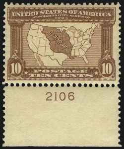 Sale 1096, Lot 565, 1904-07 Louisiana Purchase & Jamestown Issues (Scott 323-330)