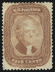 Sale 1096, Lot 60, 5c-10c 1857-60 Issue (Scott 27-35)