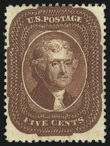 Sale 1096, Lot 61, 5c-10c 1857-60 Issue (Scott 27-35)