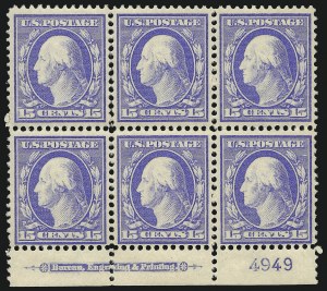 Sale 1096, Lot 625, 1910-11 Washington-Franklin Issue (Scott 374-396)