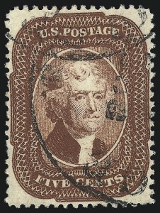 Sale 1096, Lot 63, 5c-10c 1857-60 Issue (Scott 27-35)