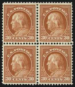 Sale 1096, Lot 657, 1912-14 Washington-Franklin Issue (Scott 405-423D)