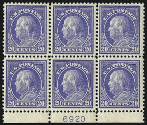 Sale 1096, Lot 665, 1912-14 Washington-Franklin Issue (Scott 405-423D)