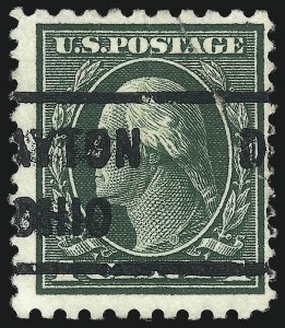 Sale 1096, Lot 676, 1912-14 Washington-Franklin Issue (Scott 405-423D)