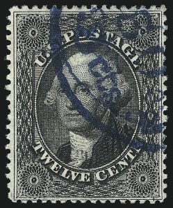 Sale 1096, Lot 81, 12c-90c 1857-60 Issue (Scott 36-39)