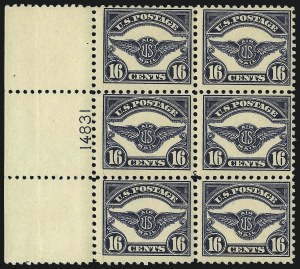Sale 1096, Lot 819, Air Post, cont., Buffalo Balloon (Scott C4-C15, CL1)