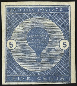 Sale 1096, Lot 827, Air Post, cont., Buffalo Balloon (Scott C4-C15, CL1)