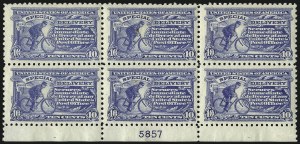 Sale 1096, Lot 836, Special Delivery (Scott E1-E10)