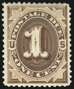 Sale 1096, Lot 840, Postage Due with 1879 American Bank Note Co. Special Printing (Scott J1-J14)