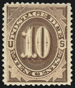 Sale 1096, Lot 844, Postage Due with 1879 American Bank Note Co. Special Printing (Scott J1-J14)