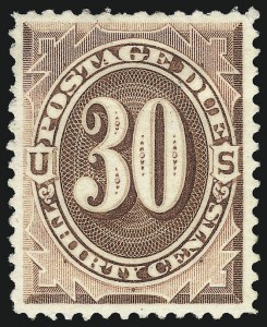 Sale 1096, Lot 845, Postage Due with 1879 American Bank Note Co. Special Printing (Scott J1-J14)