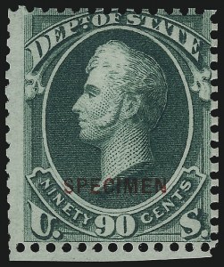 Sale 1096, Lot 907, Officials (Scott O1-O123)