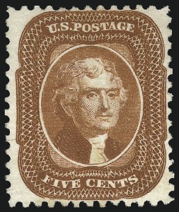 Sale 1096, Lot 98, 1875 Reprint of 1857-60 Issue (Scott 40-47)