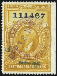 Sale 1096, Lot 996, 1898 Spanish-American War, Documentary, Proprietary Revenue Issues