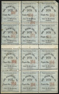 Sale 1100, Lot 131, Telegraph Stamps