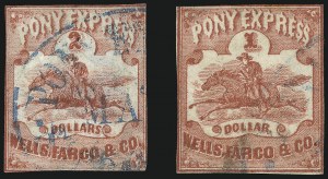 Sale 1100, Lot 194, Transcontinental and Virginia City Pony Express