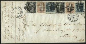 Sale 1100, Lot 217, Postal History: Stamped Covers