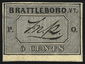 Sale 1106, Lot 3004, Postmasters Provisionals