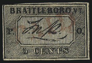 Sale 1106, Lot 3008, Postmasters Provisionals