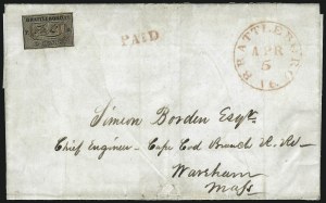 Sale 1106, Lot 3009, Postmasters Provisionals