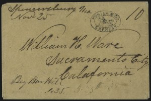 Sale 1106, Lot 3070, Western Mails, continued