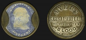 Sale 1107, Lot 137, Civil War Encased Postage