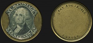 Sale 1107, Lot 139, Civil War Encased Postage