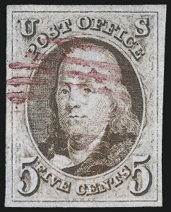 Sale 1107, Lot 14, 1847 Issue (Scott 1-2)