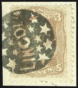 Sale 1107, Lot 150, Fancy Cancellations: Off Cover