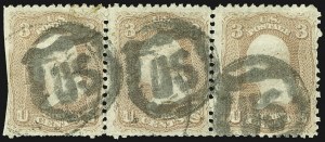 Sale 1107, Lot 154, Fancy Cancellations: Off Cover