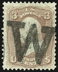 Sale 1107, Lot 157, Fancy Cancellations: Off Cover