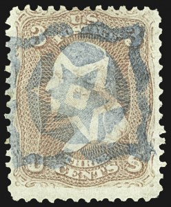 Sale 1107, Lot 162, Fancy Cancellations: Off Cover