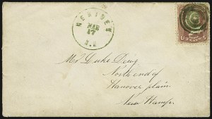 Sale 1107, Lot 175, Fancy Cancellations: On Cover