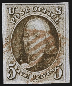 Sale 1107, Lot 24, 1847 Issue (Scott 1-2)
