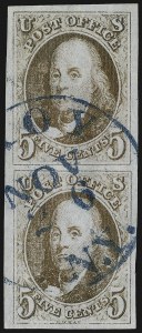 Sale 1107, Lot 29, 1847 Issue (Scott 1-2)