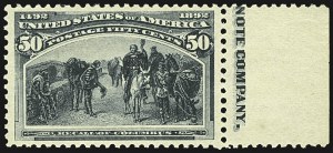 Sale 1107, Lot 323, 50c-$5.00 1893 Columbian Issue (Scott 240-245)