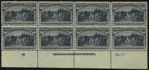 Sale 1107, Lot 324, 50c-$5.00 1893 Columbian Issue (Scott 240-245)